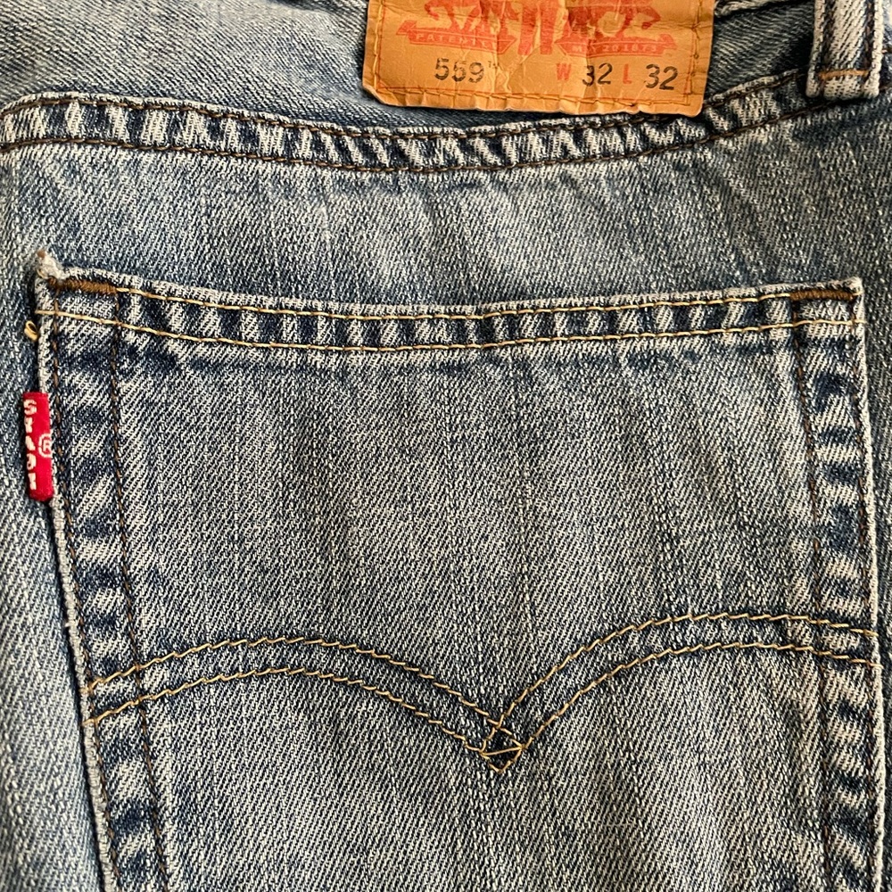 Levi's Light Blue Relaxed Straight Denim Jeans Size 32X32